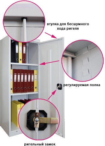Металлический шкаф ШХА-50 (40)-1310